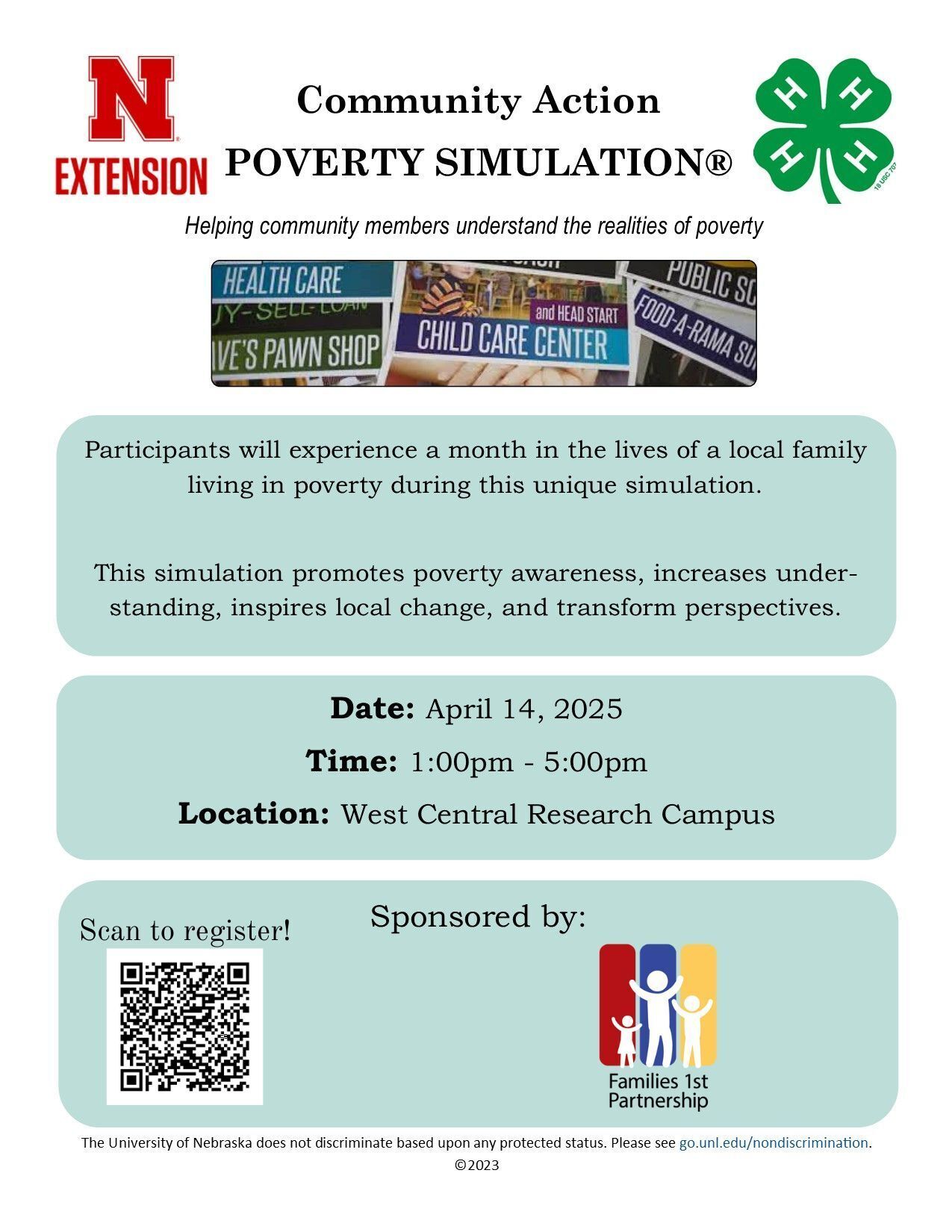 Poverty Simulation 2025 Flyer