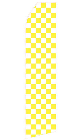 Yellow Chessboard Econo Stock Flag