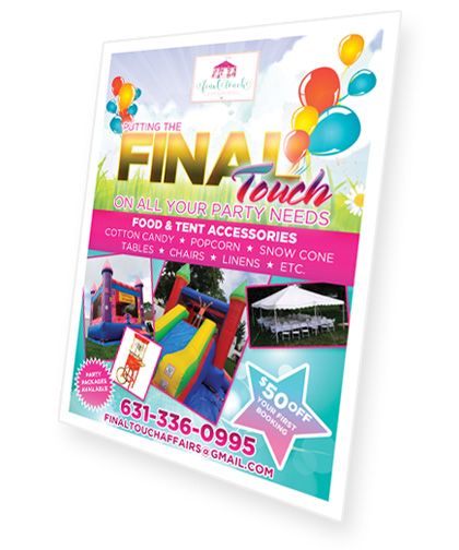 Flyer Printed Using Our Full-Color Printing Service