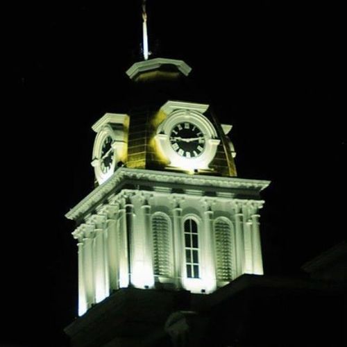 Courthouse at night