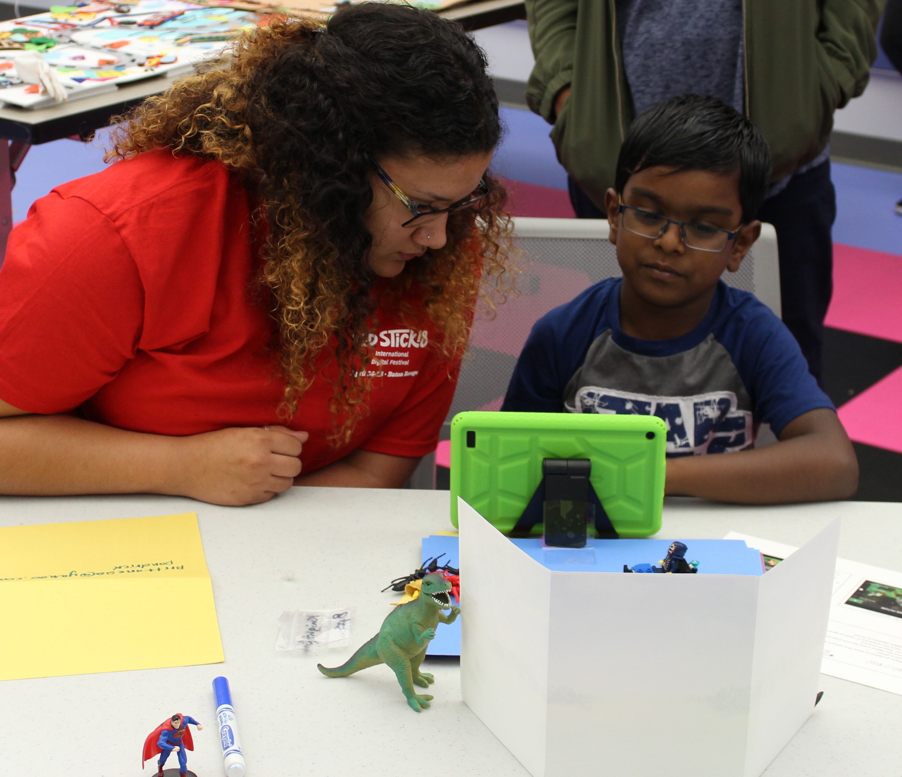 Participant with Kaitlyn Arender, Capital One Volunteer