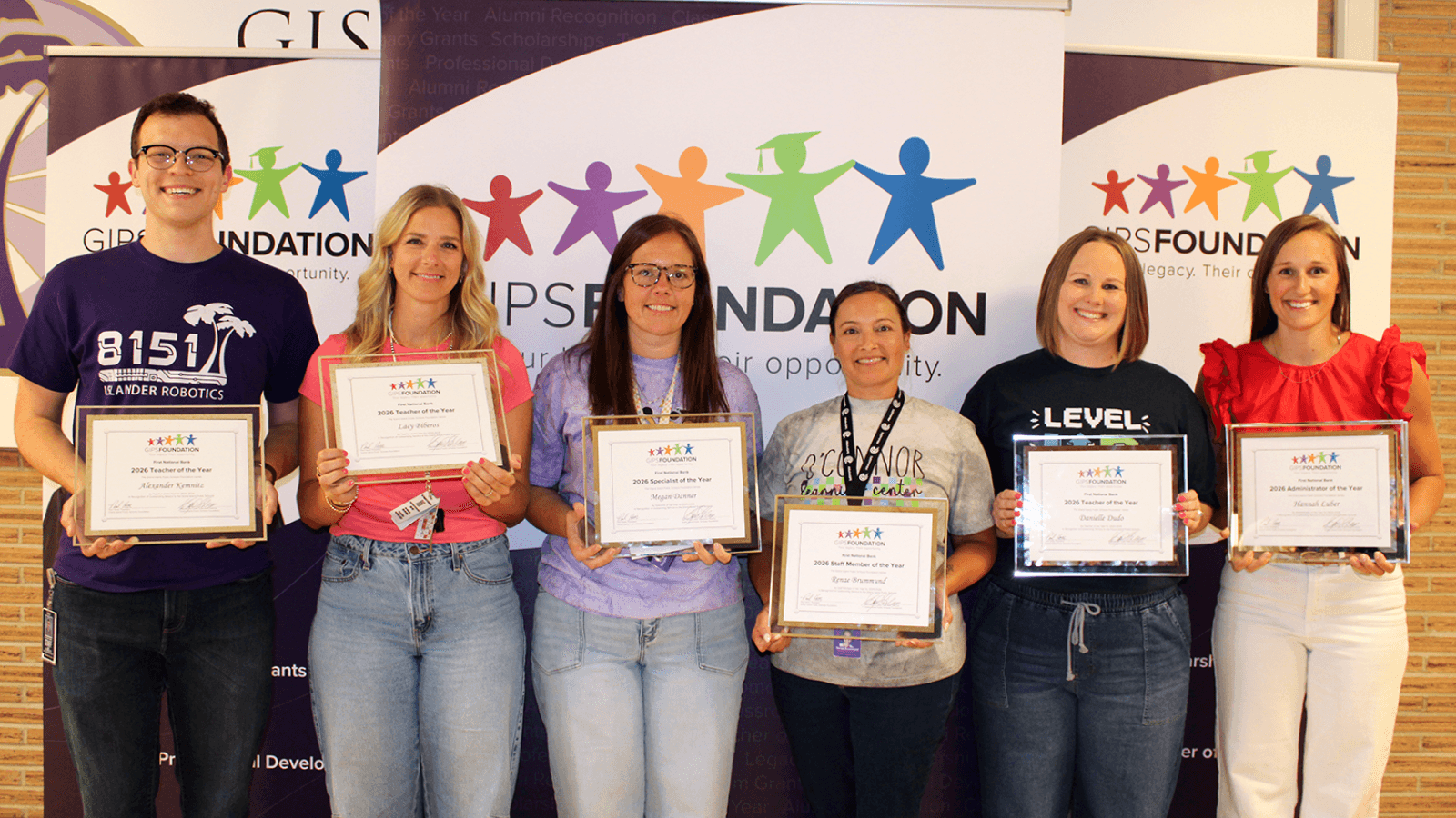 GIPS Foundation Honors Six Educators and Staff with Teacher of the Year Awards