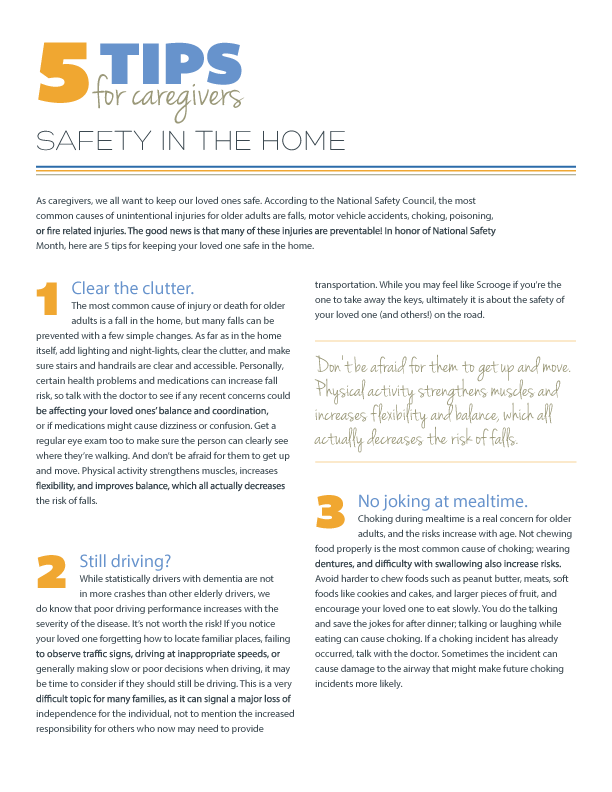 5 Tips for Safety in the Home