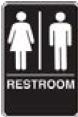 Standard Restroom Sign