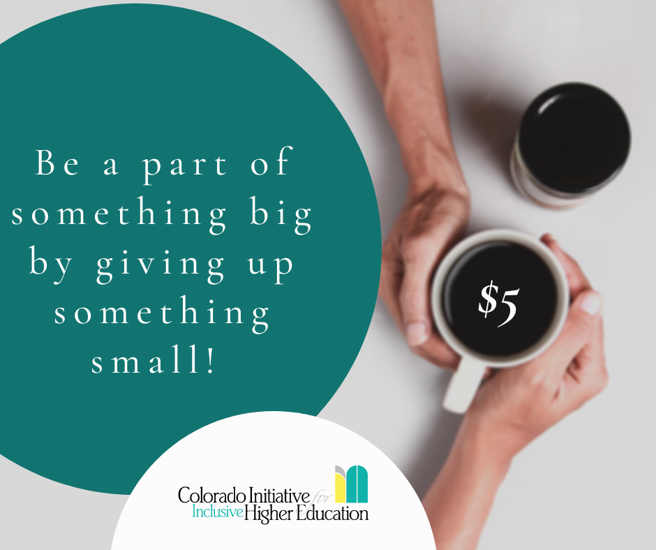 Support IN! this Colorado Gives Day: Your cup of coffee can make a big difference for college dreams