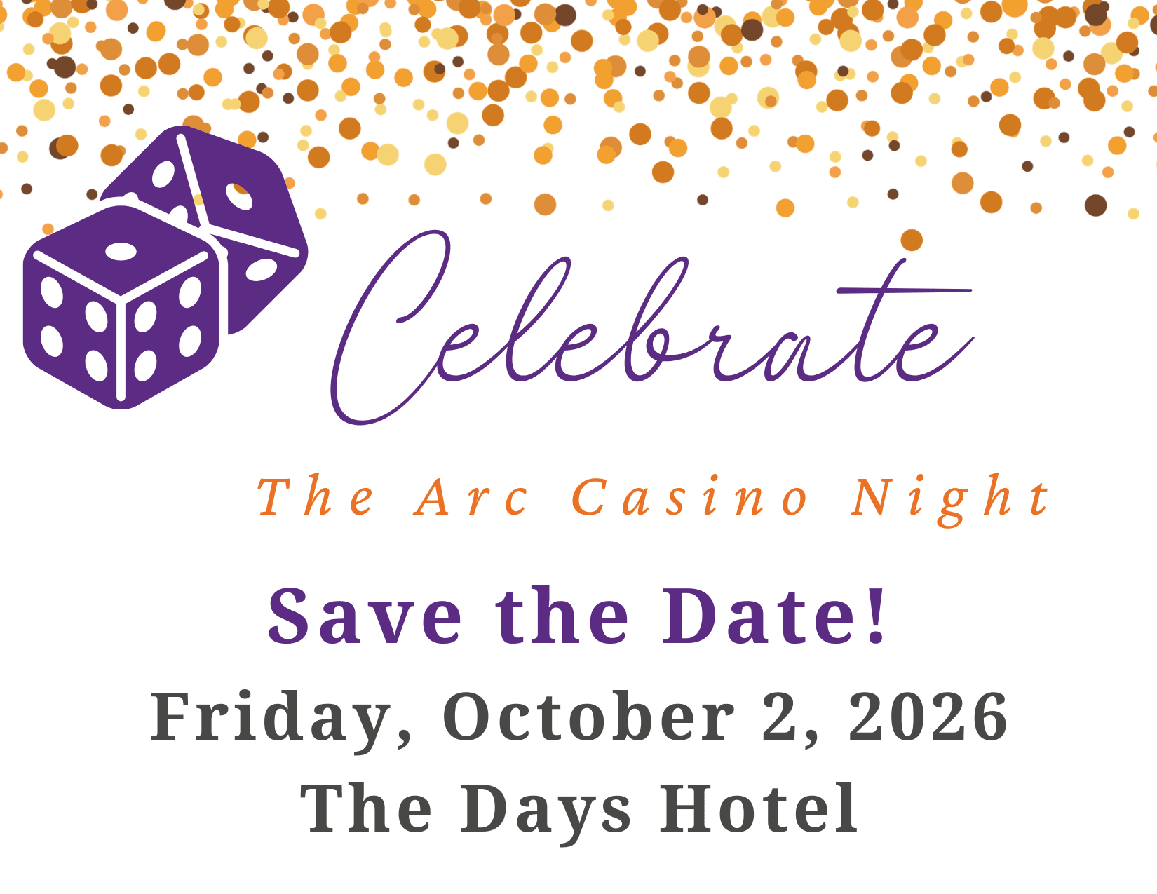 Celebrate The Arc Casino Night - October 4th