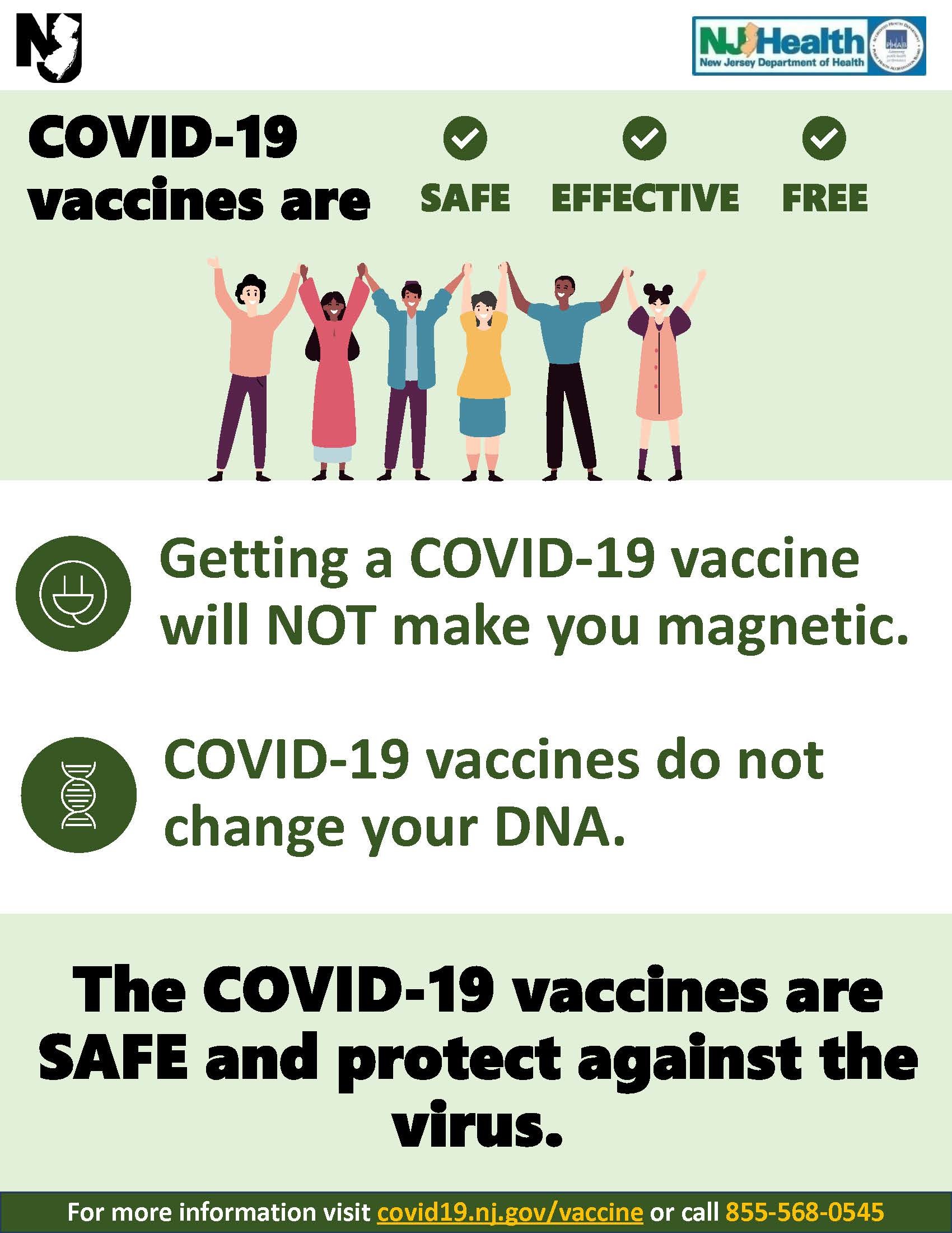 COVID-19 Vaccine DNA Myth flyer
