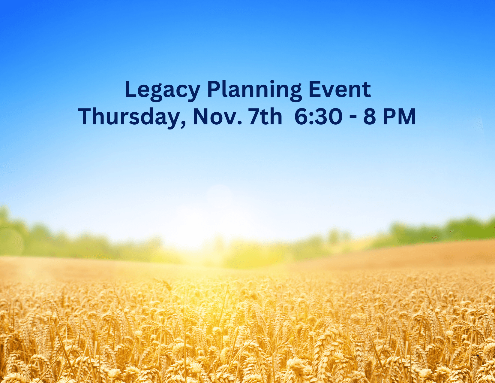 Legacy Planning Event