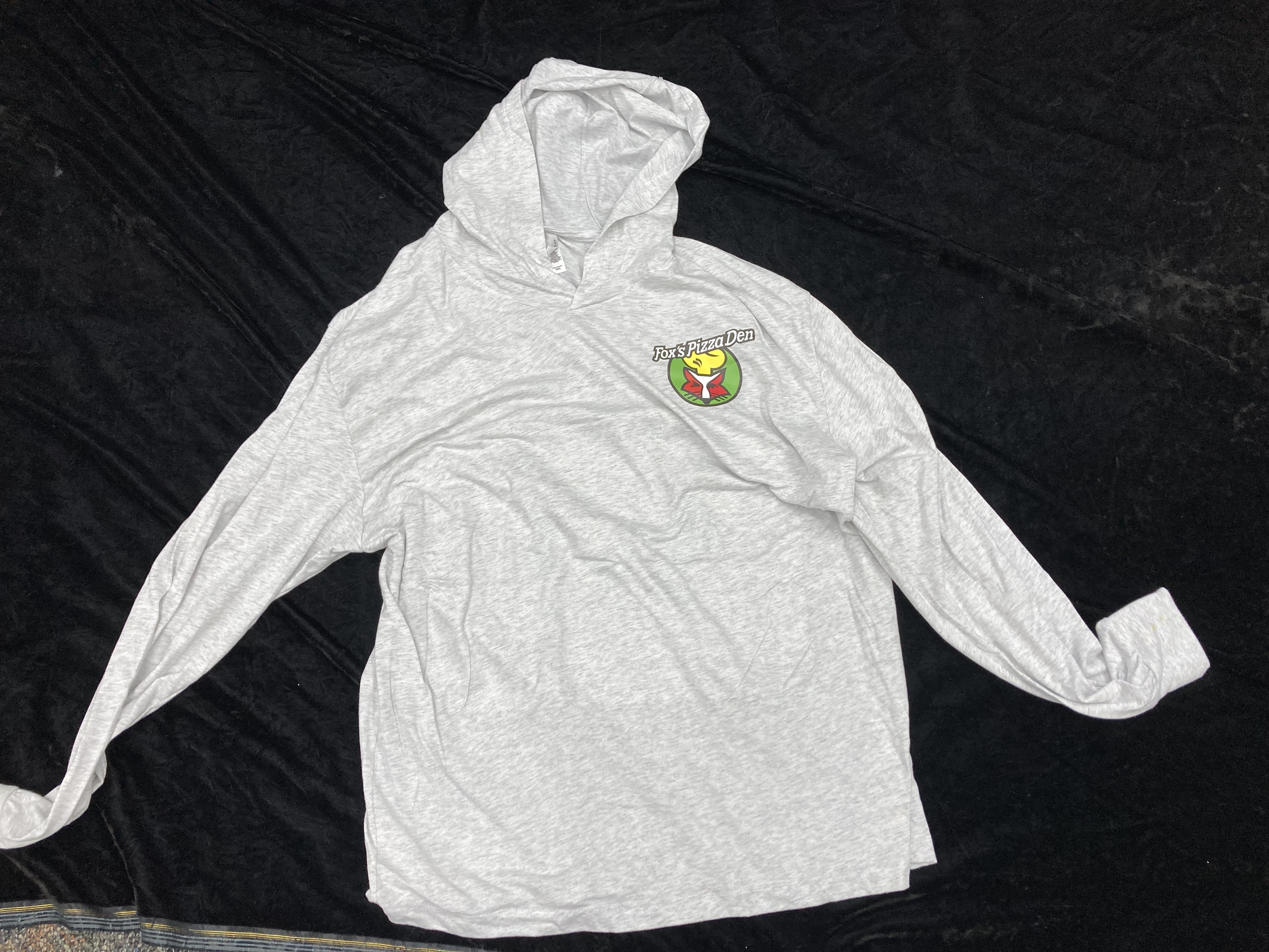 SALE Fox's Logo - 2XL White/Grey Blend Hoodie