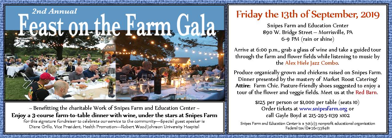 FEAST ON THE FARM - Our signature farm-to-table dinner. Tickets sold out. Sign up for our waiting list.