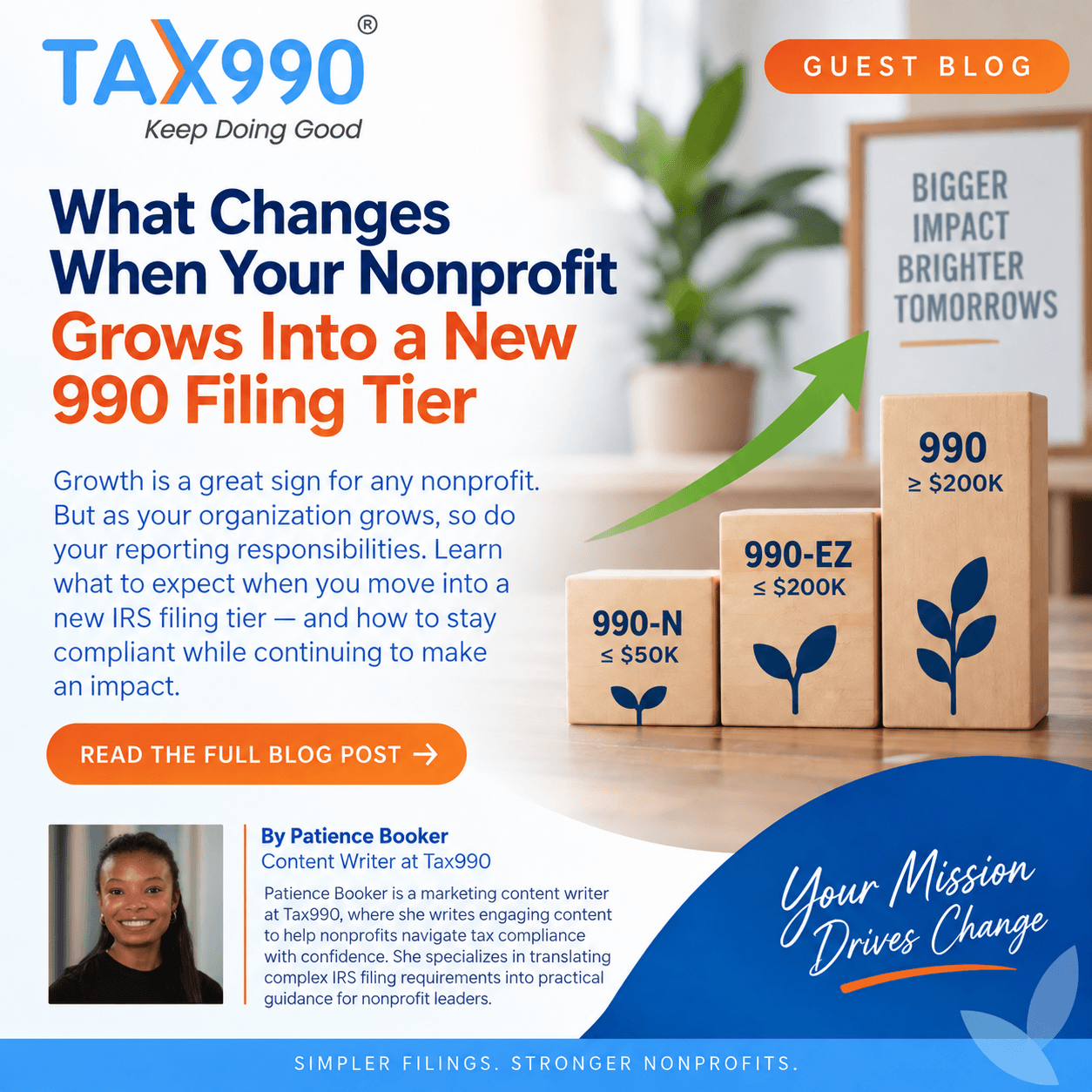 Guest Blog Post: What Changes When Your Nonprofit Grows Into a New 990 Filing Tier