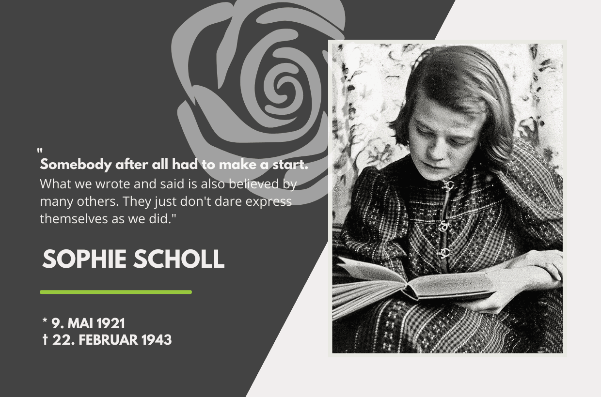Commemorate Sophie Scholl, the White Rose, and all who fought for freedom 
