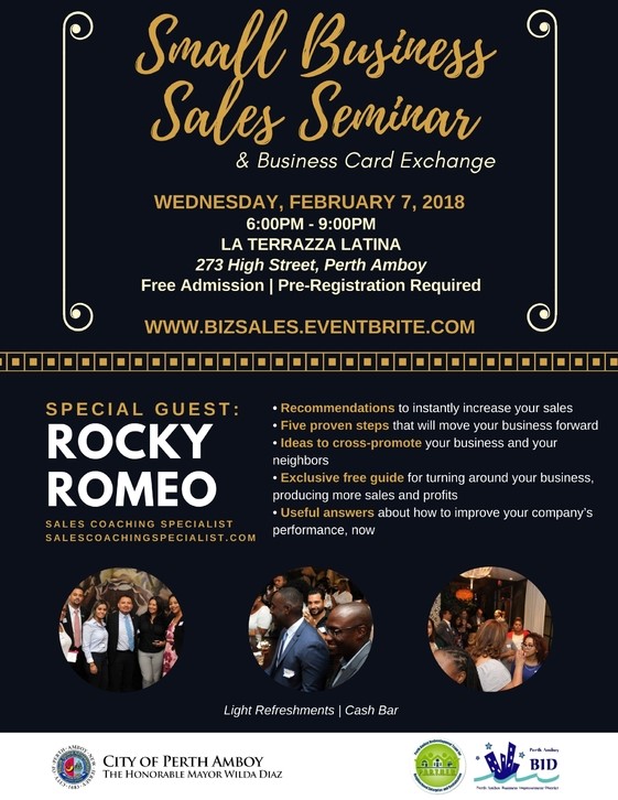 Perth Amboy Redevelopment Team For Neighborhood Enterprise And S Seminar And Networking Event