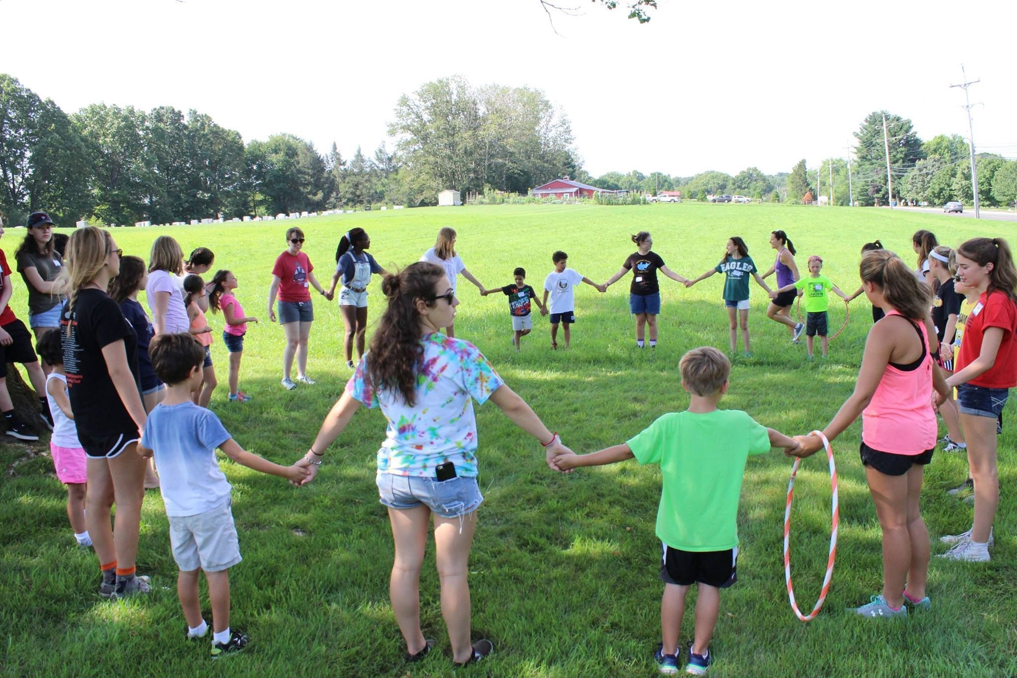 AWP holds a Peace Works Camp in the summer, enjoying fun activities, games, and friendship building activities.