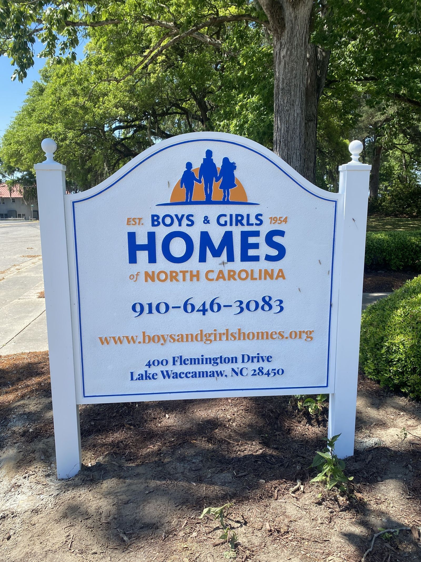 Sign in front of house