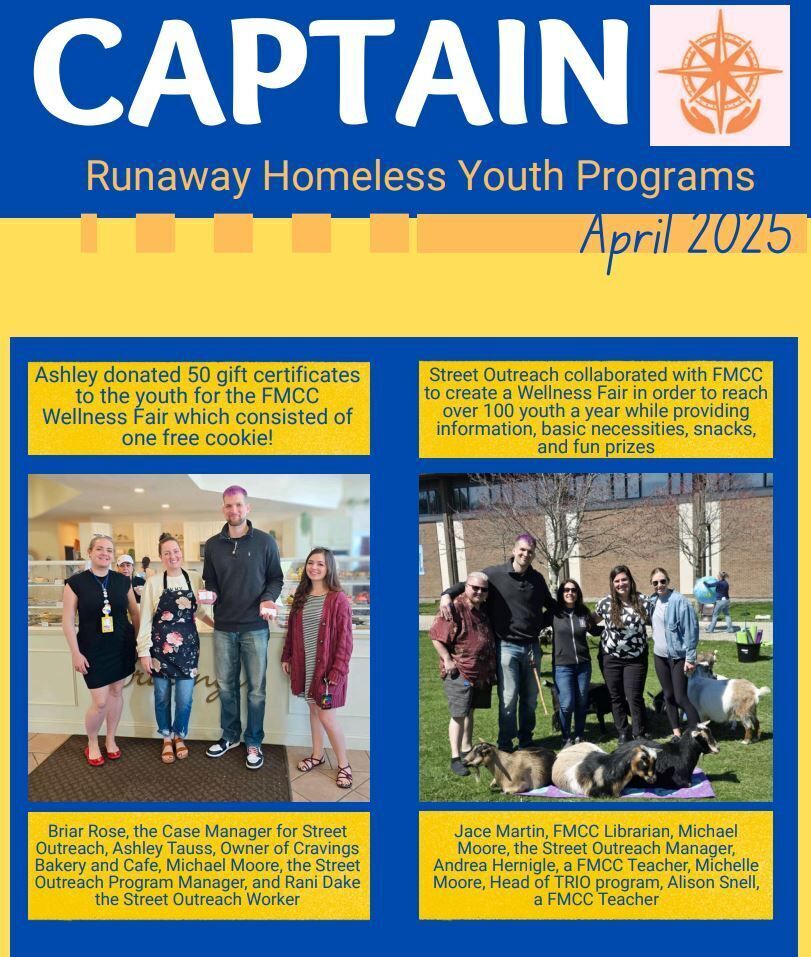 Update! CAPTAIN CHS Runaway & Homeless Youth Newsletter