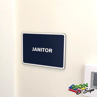 ADA Janitor Sign