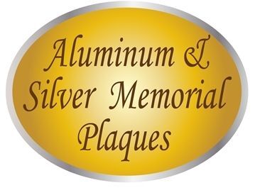 ZP-3000 - Dimensional Aluminum and Silver Memorial and Commemorative Wall Plaques, 
