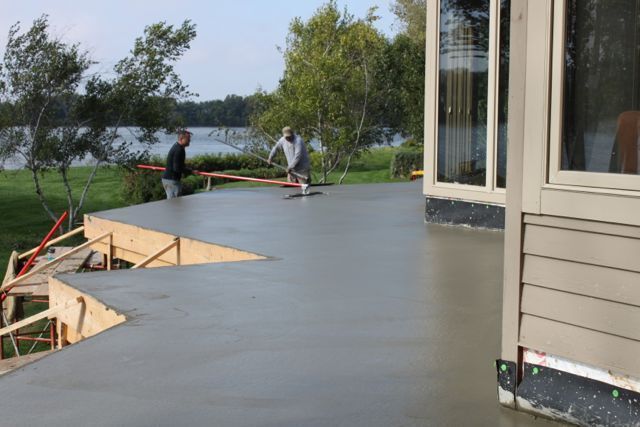 Wood Rib System Install - Finishing touches on concrete