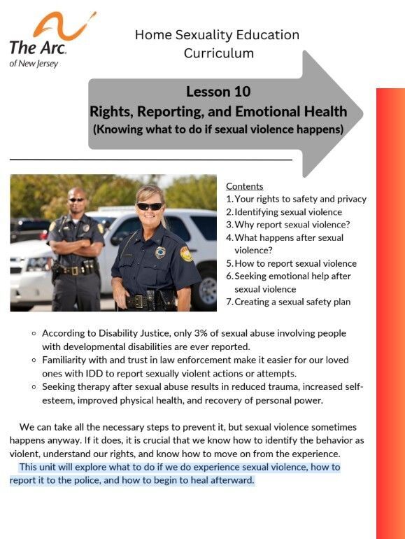 Lesson 10: Rights, Reporting, and Emotional Health 