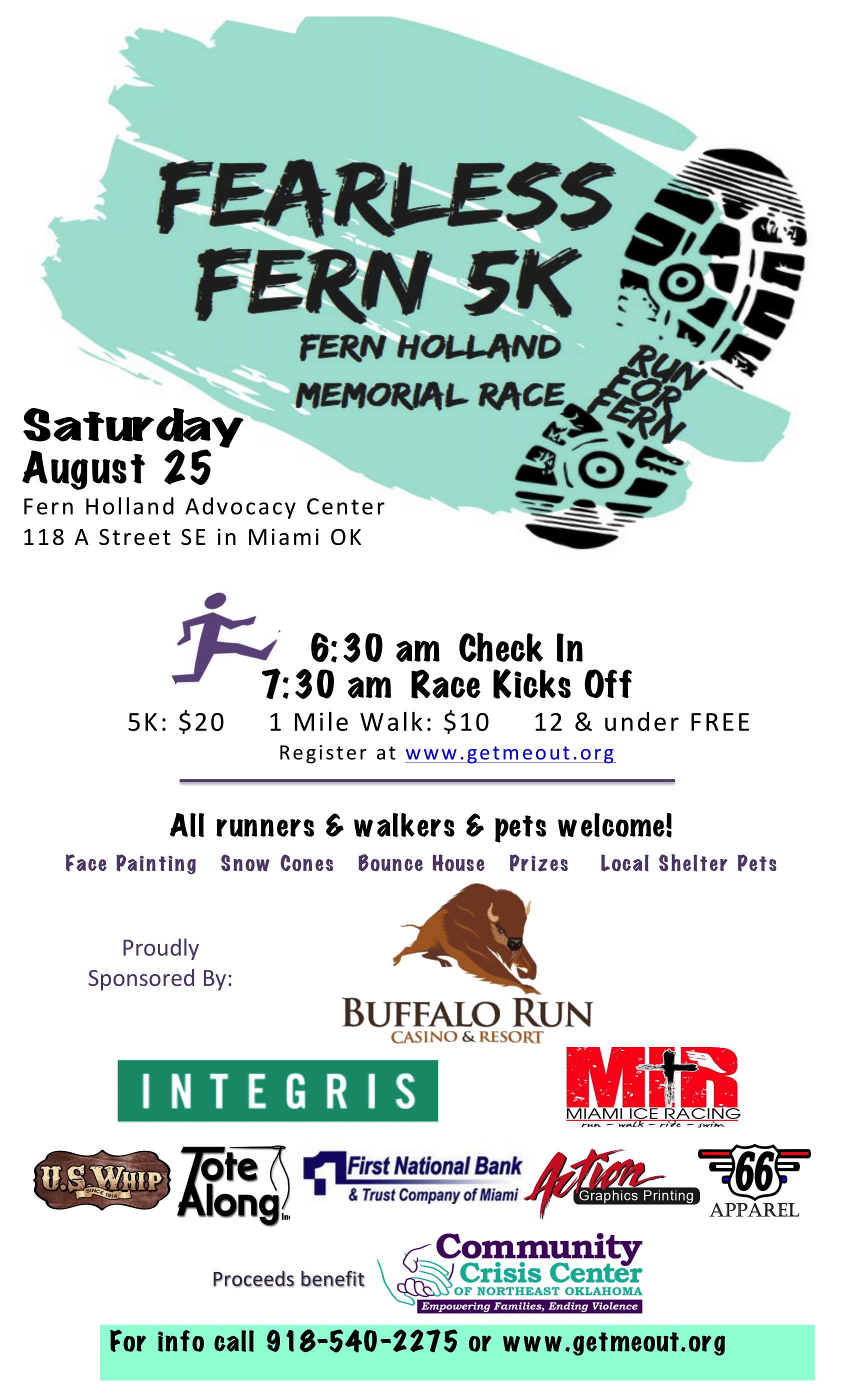 Fearless Fern 5K Run & 1 Mile Walk