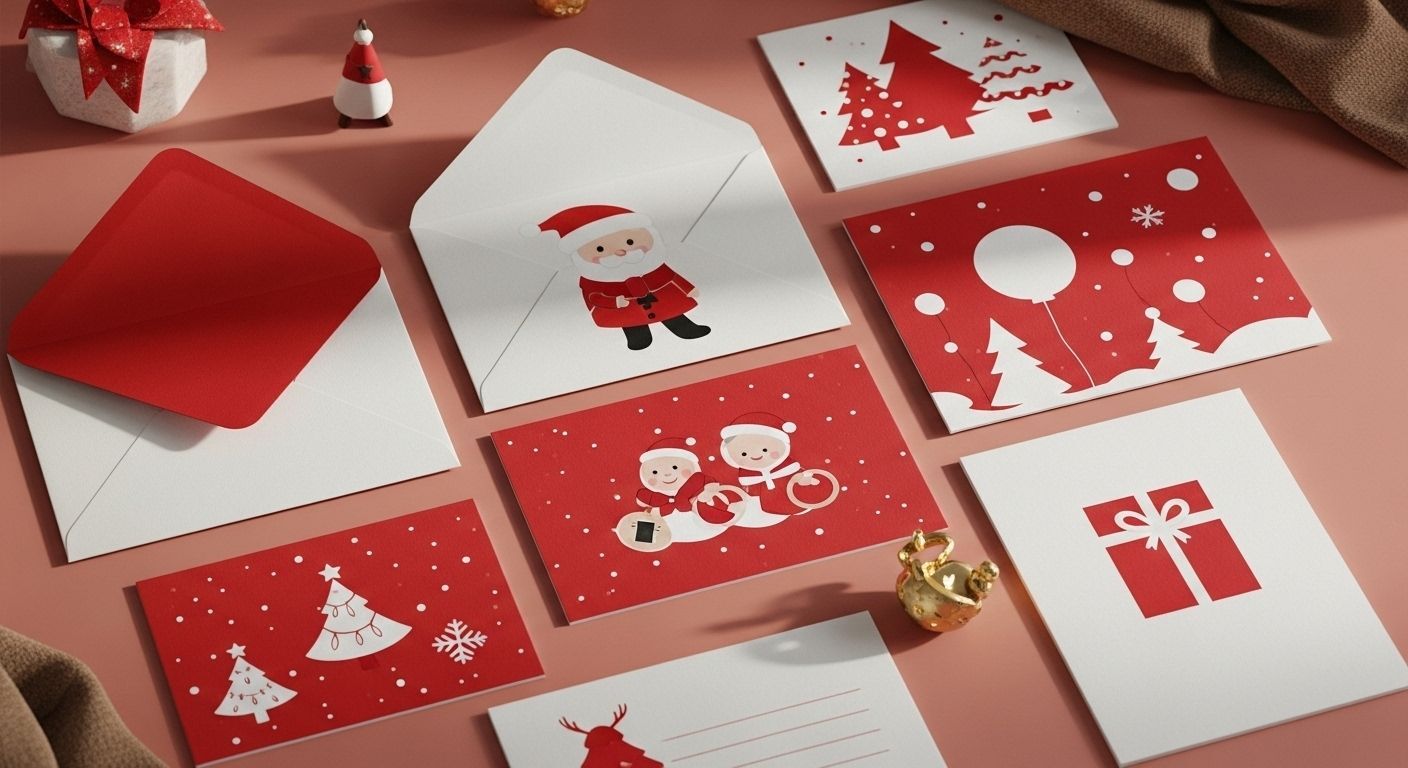 Luxury holiday greeting cards with premium finishes printed in Bellevue and Seattle for a lasting impression.
