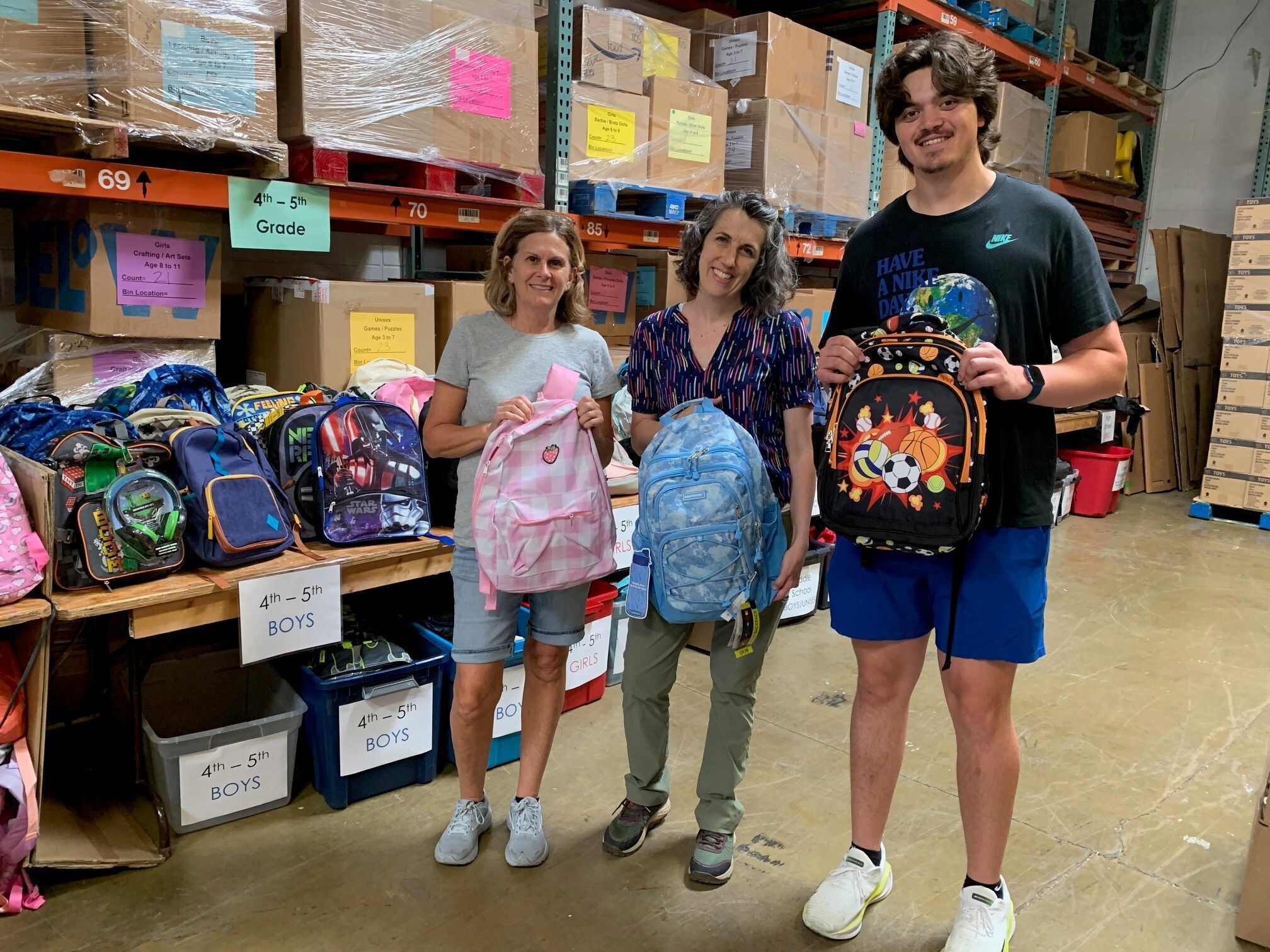 Lots of Backpacks & Smiles!