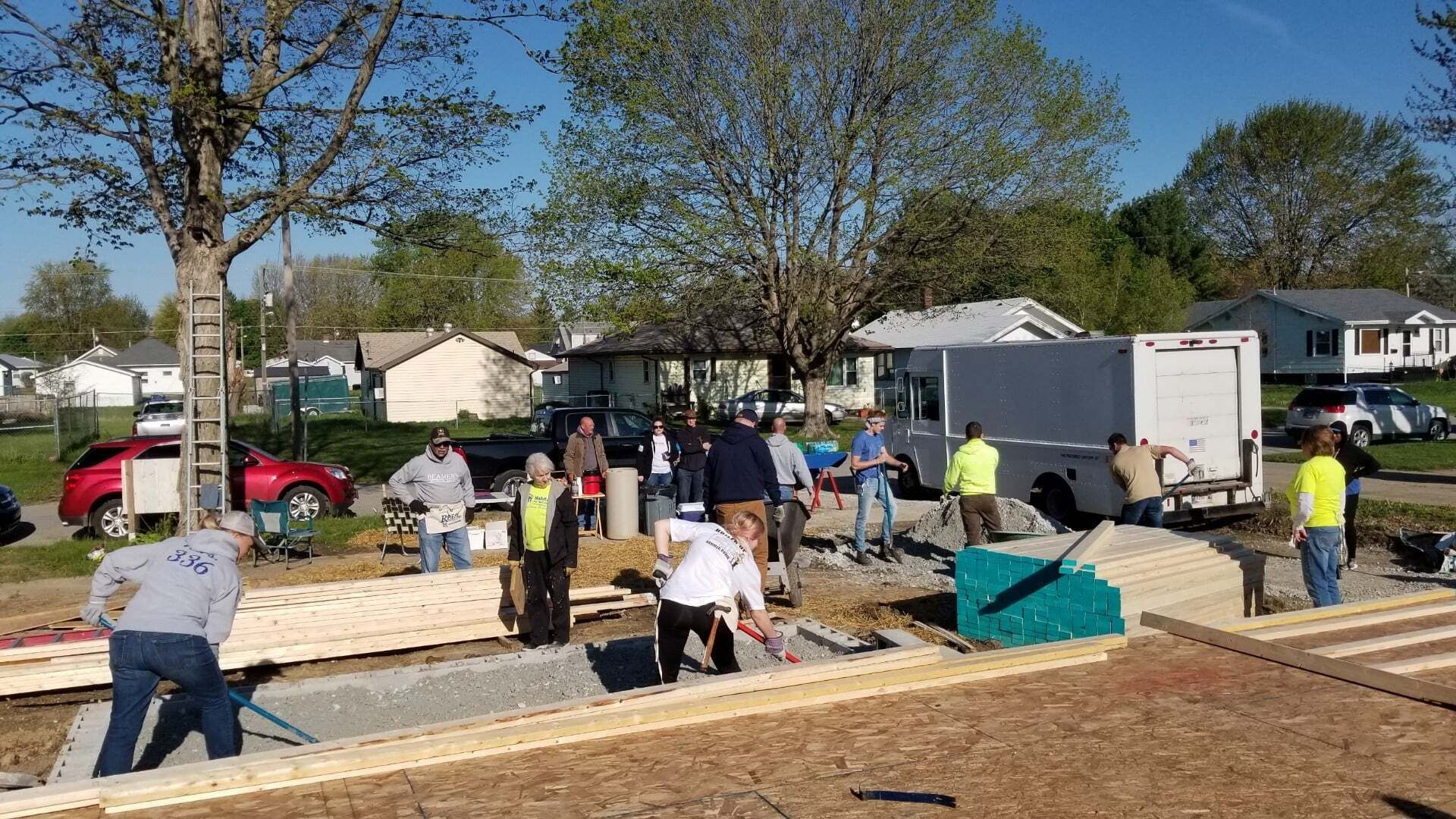 Construction Volunteer Smiling