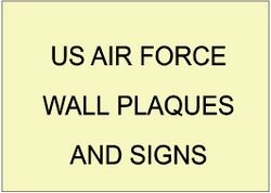 US Air Force and Space Force Wall Plaques and Signs