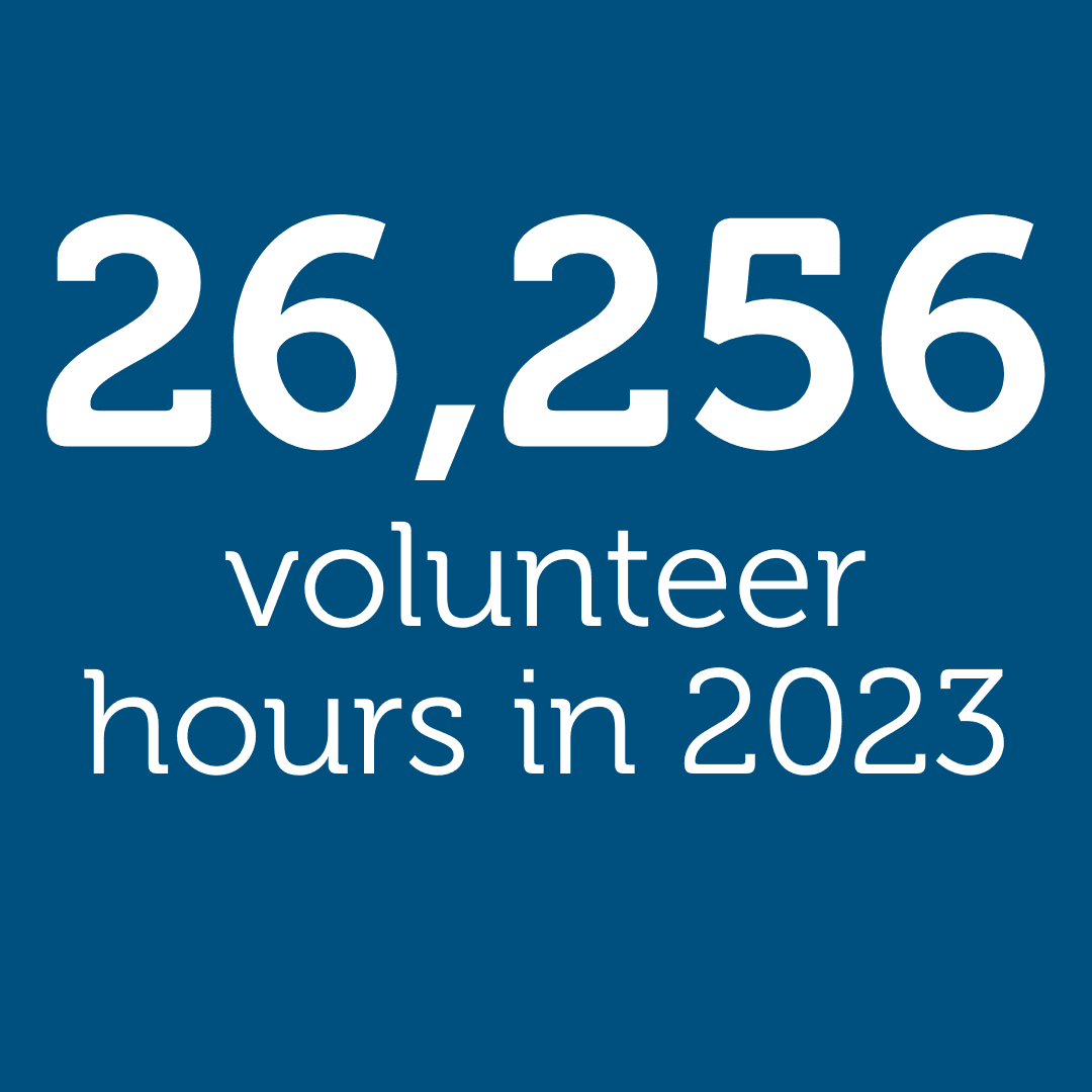 26,256 volunteer hours