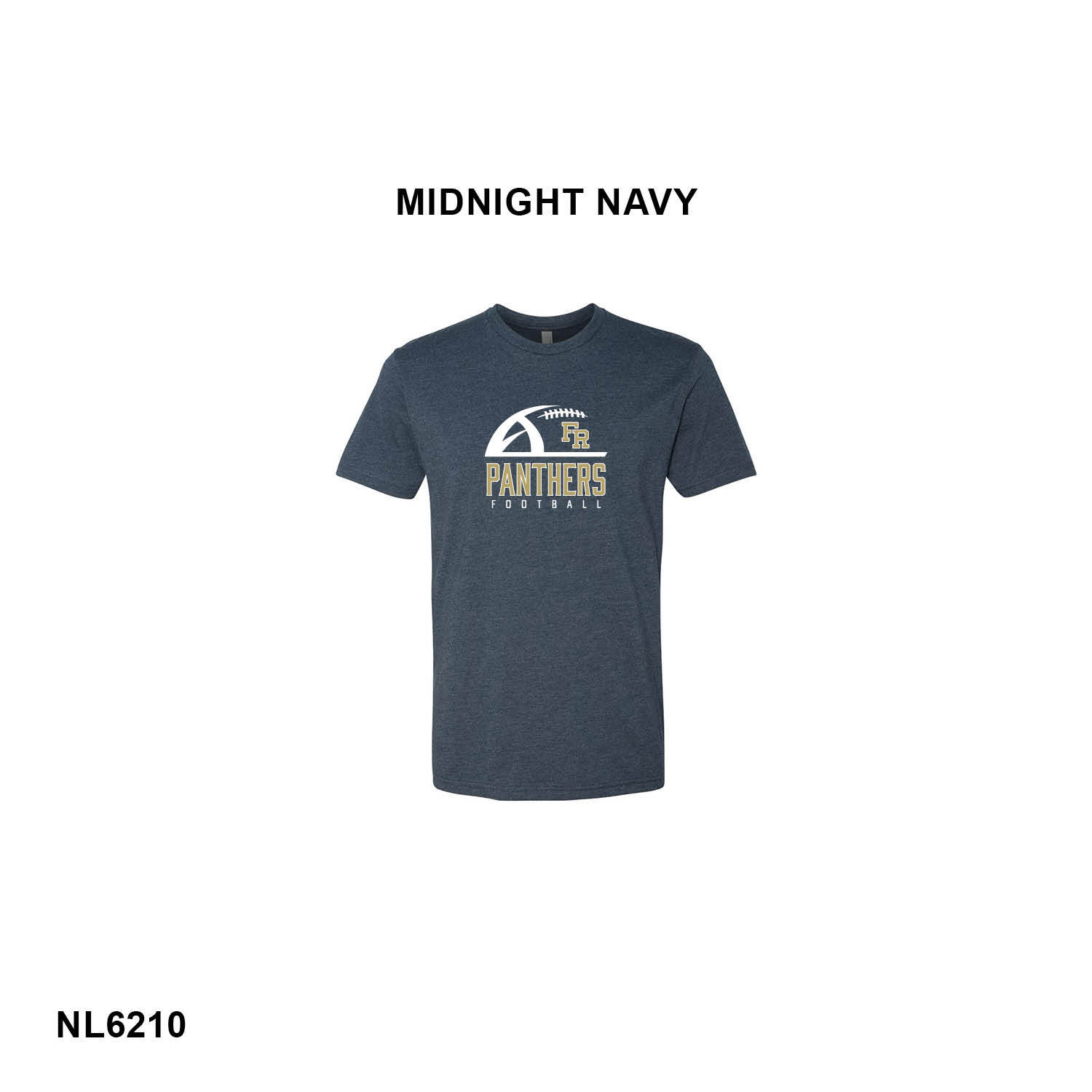 FR PANTHERS FOOTBALL LOGO - Next Level Apparel® Adult CVC Tee