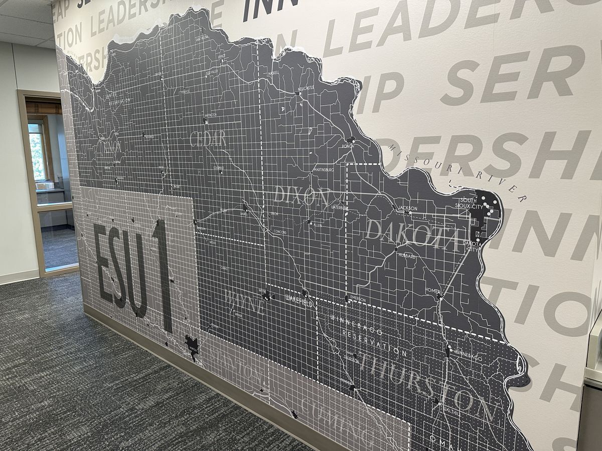 hallway map of ESU area