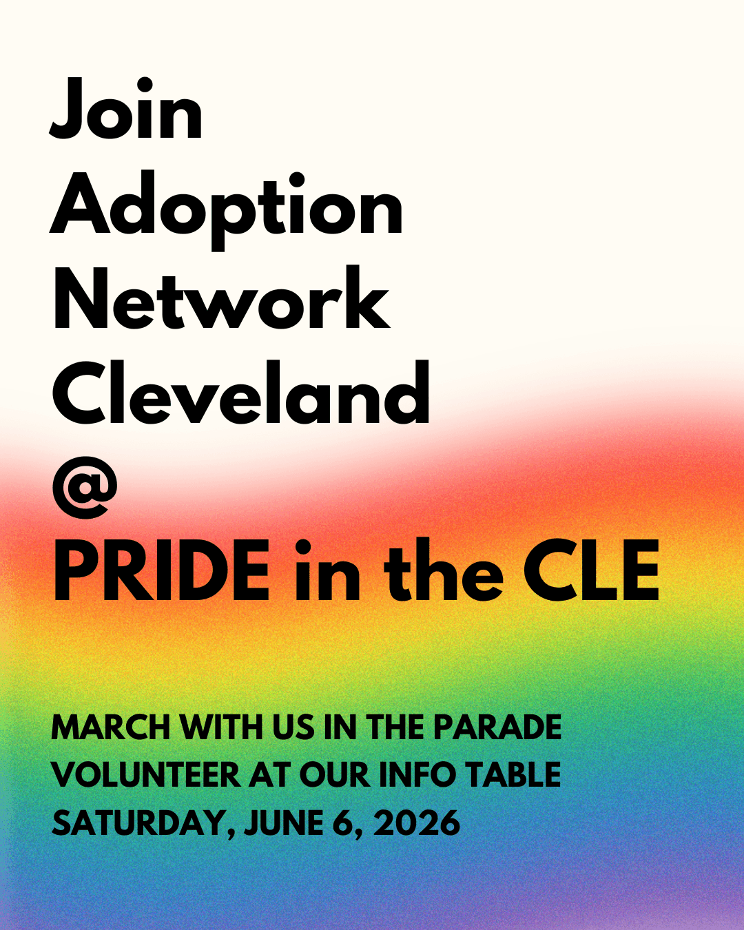Join Adoption Network Cleveland at 2026 Pride in the CLE!