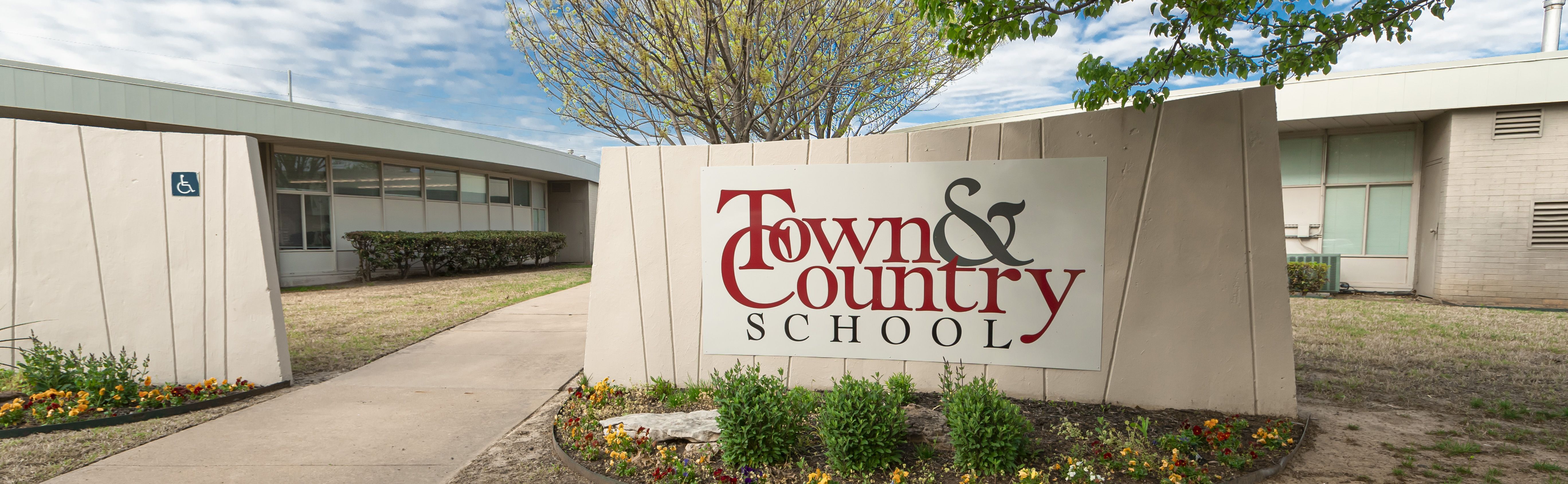 Town & Country School Sign