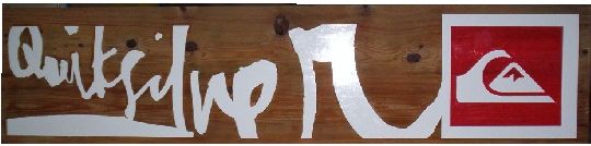 SA28375 - Engraved Cedar Wooden Sign for "QuickSilver" Outdoor Clothing Store