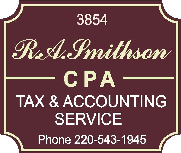 C12086 -  Carved HDU Sign for CPA Tax and Accounting Service