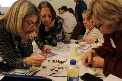 Nurses at a workshop.