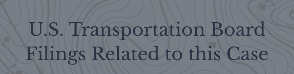 United States Transportation Board Filings
