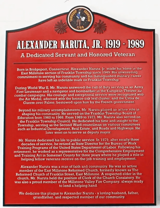 GC16540 - Carved HDU Custom Plaque for Alexander Naruta, Jr