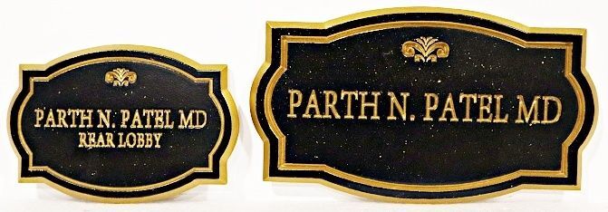 B11102B - Engraved HDU Signs for MD Office