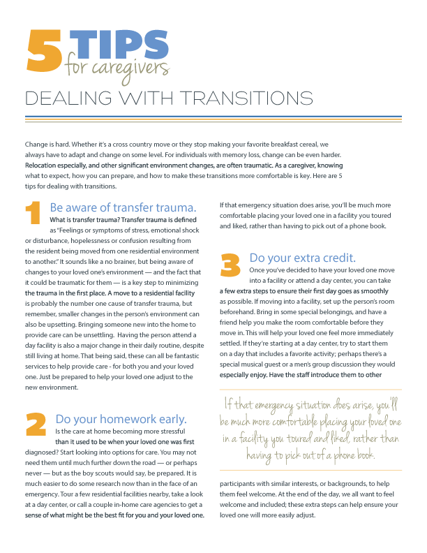 5 Tips for Dealing with Transitions