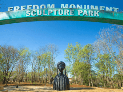 Freedom Monument Sculpture Park Sign