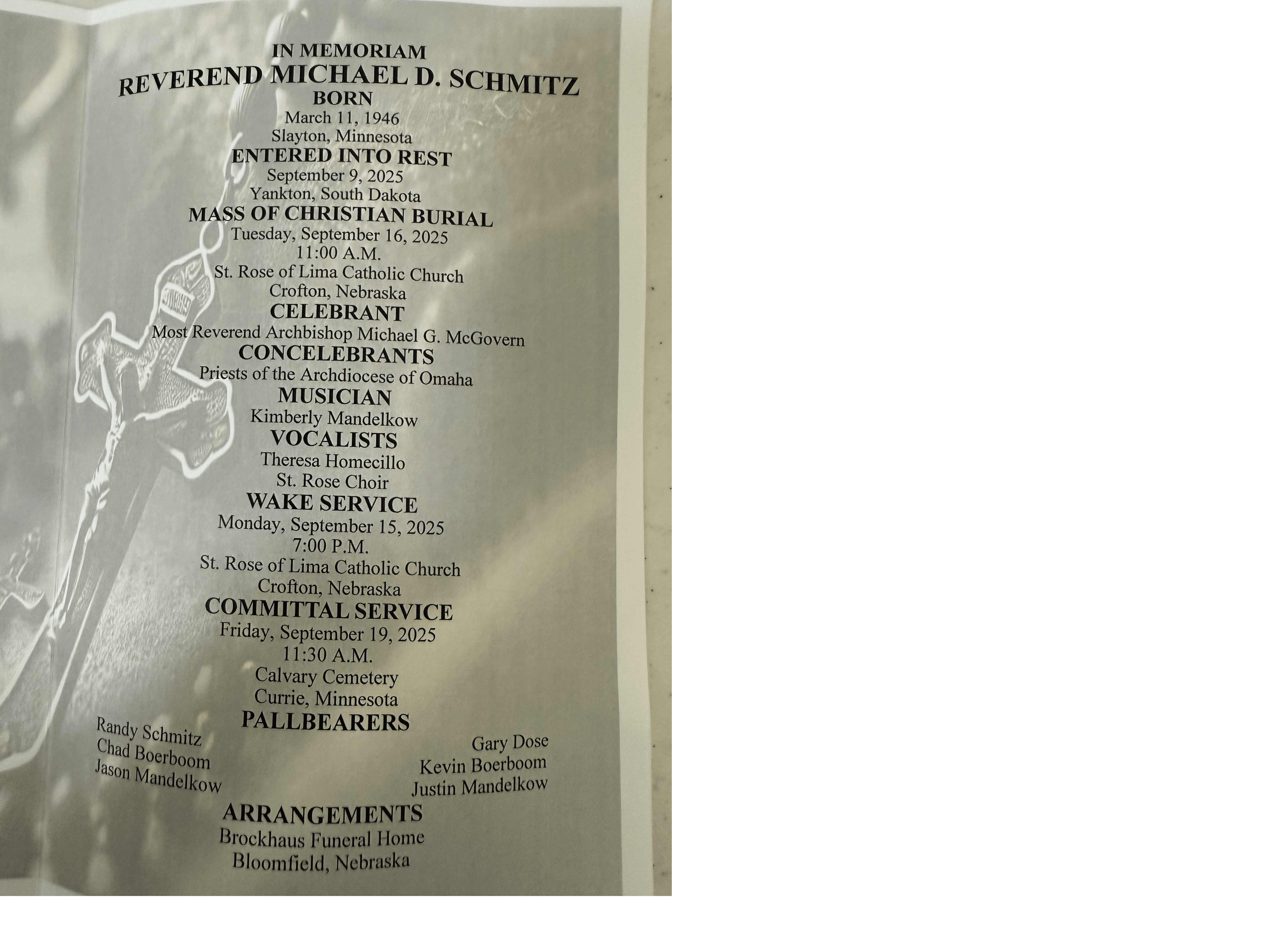 Funeral Information