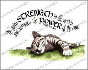 STRENGTH TO WEARY (Isaiah, Encouragement, Faithwalk)