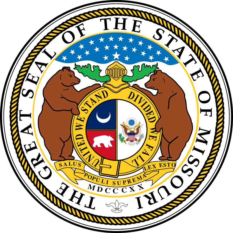 BP-1284 - Carved 2.5-D Multi-Level  HDU Plaque of the Great  Seal of the State of Missouri