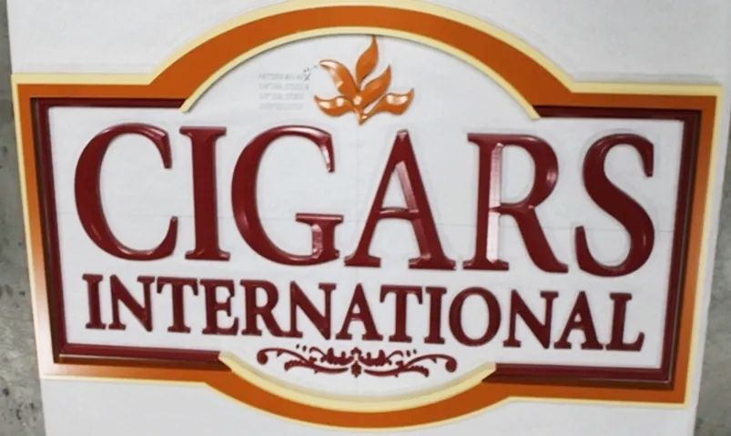 S28059 - Carved Sign for "Cigars International"
