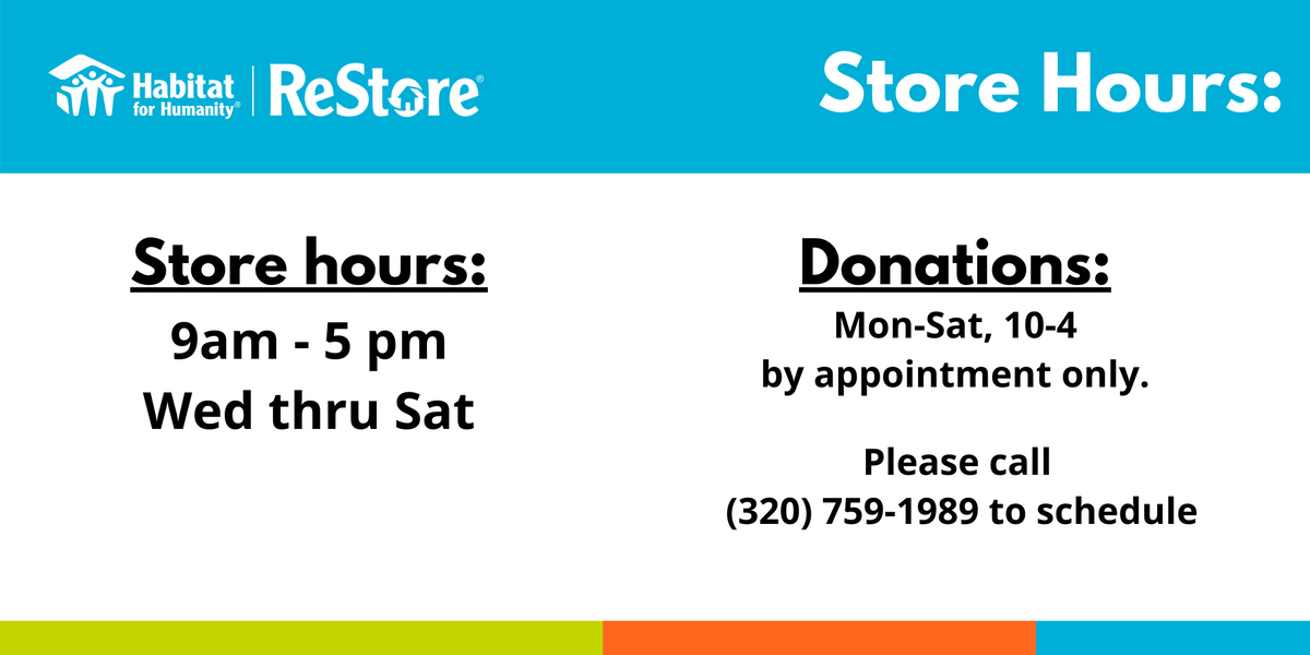 Hours & Location ReStore Habitat for Humanity of Douglas County
