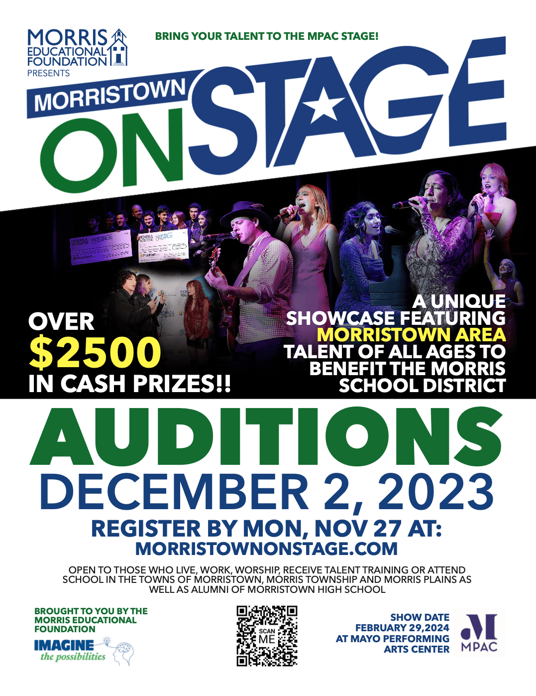 Morristown ONSTAGE Opens Auditions for 2024 Show