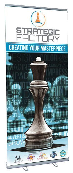 Retractable Banners and inside banners by Master Signs powered by Strategic Factory in Owings Mills, Maryland