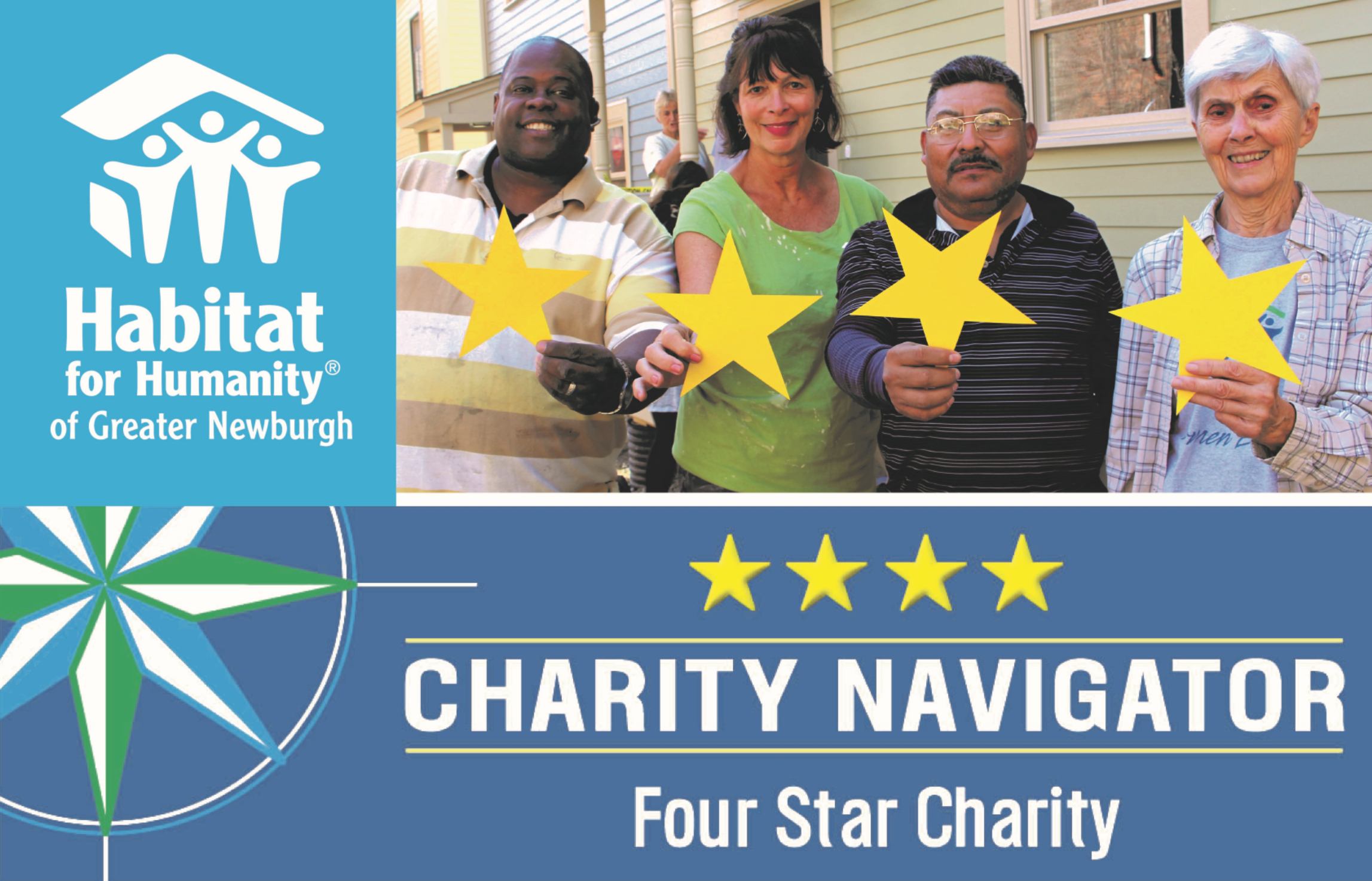 Habitat Newburgh Receives Top Rating from Charity Navigator